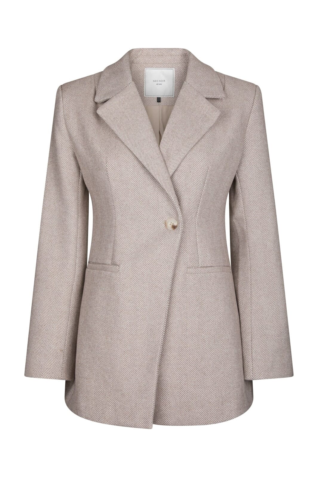 Neo Noir - Bowie Herringbone S Blazer 167664 - 213 - Sand - Image 2