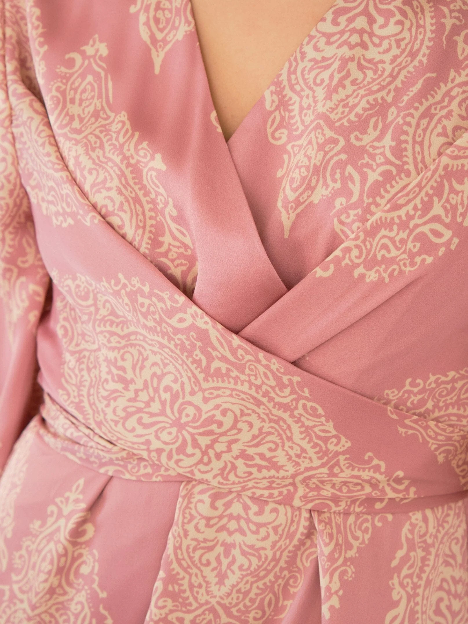 Neo Noir - Bretti Paisley Drop Dress 168466 - 823 - Evening Rose - Image 7