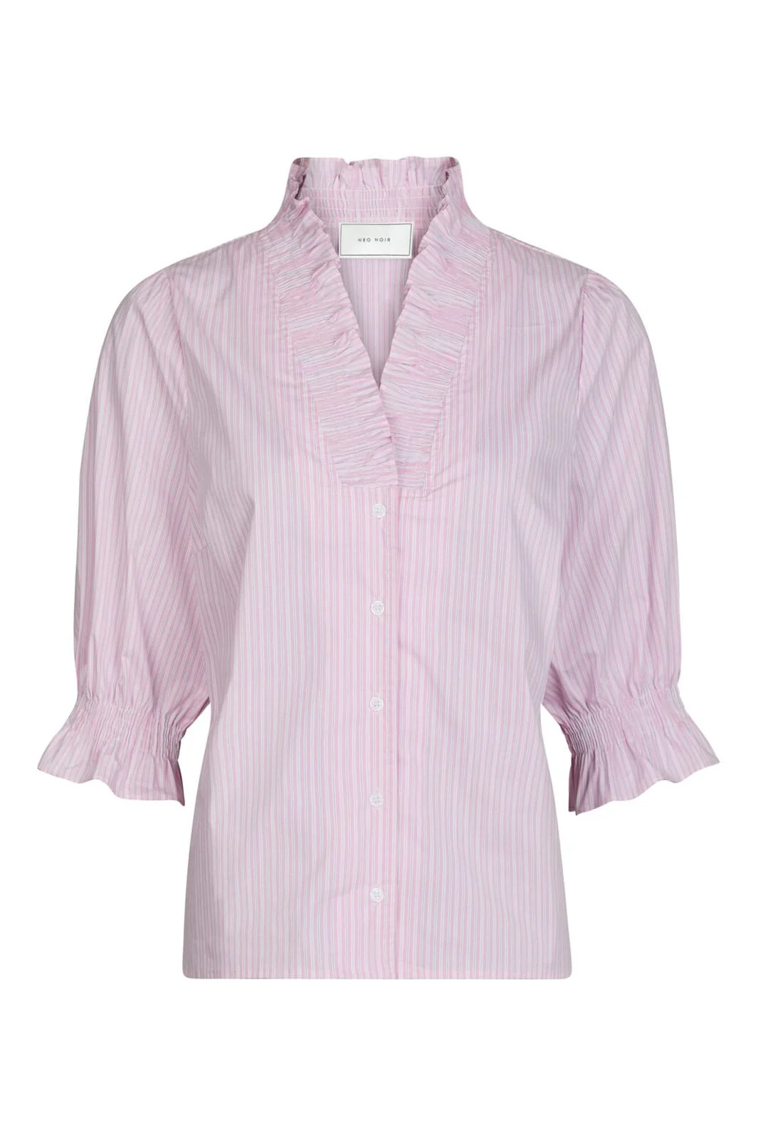 Neo Noir - Briony Twin Stripes Blouse 166511 - 754 - Light Pink - Image 2