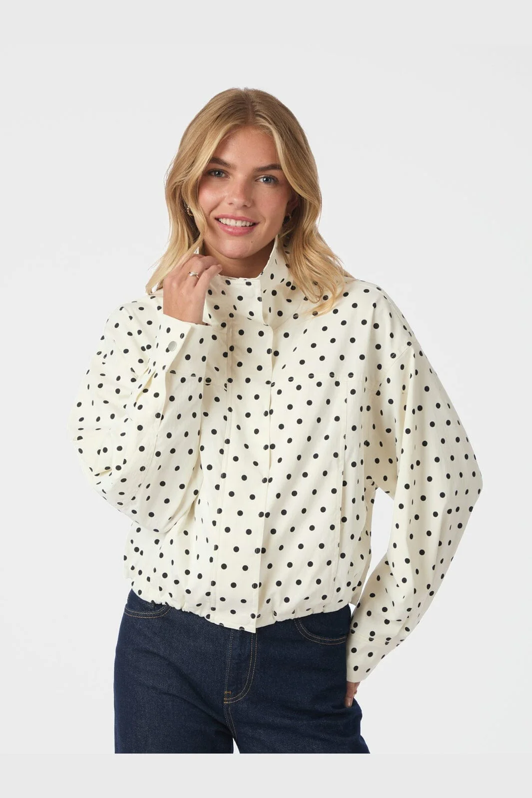 Neo Noir - Callisa Dot Jacket 167353 - 120 - White - Image 4