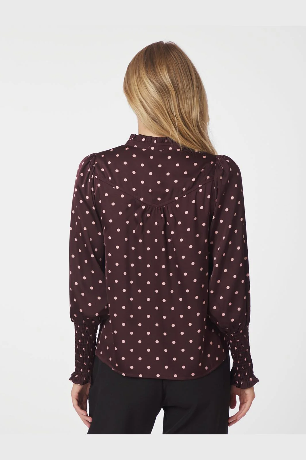 Neo Noir - Camisa Dot Blouse 167161 - 174 - Burgundy - Image 5
