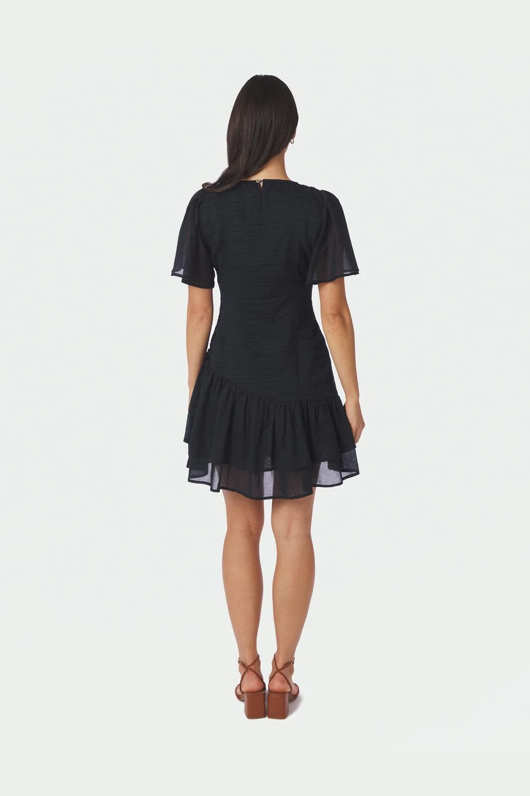 Neo Noir - Circle S Voile Dress 169038 - 141 - Navy - Image 4