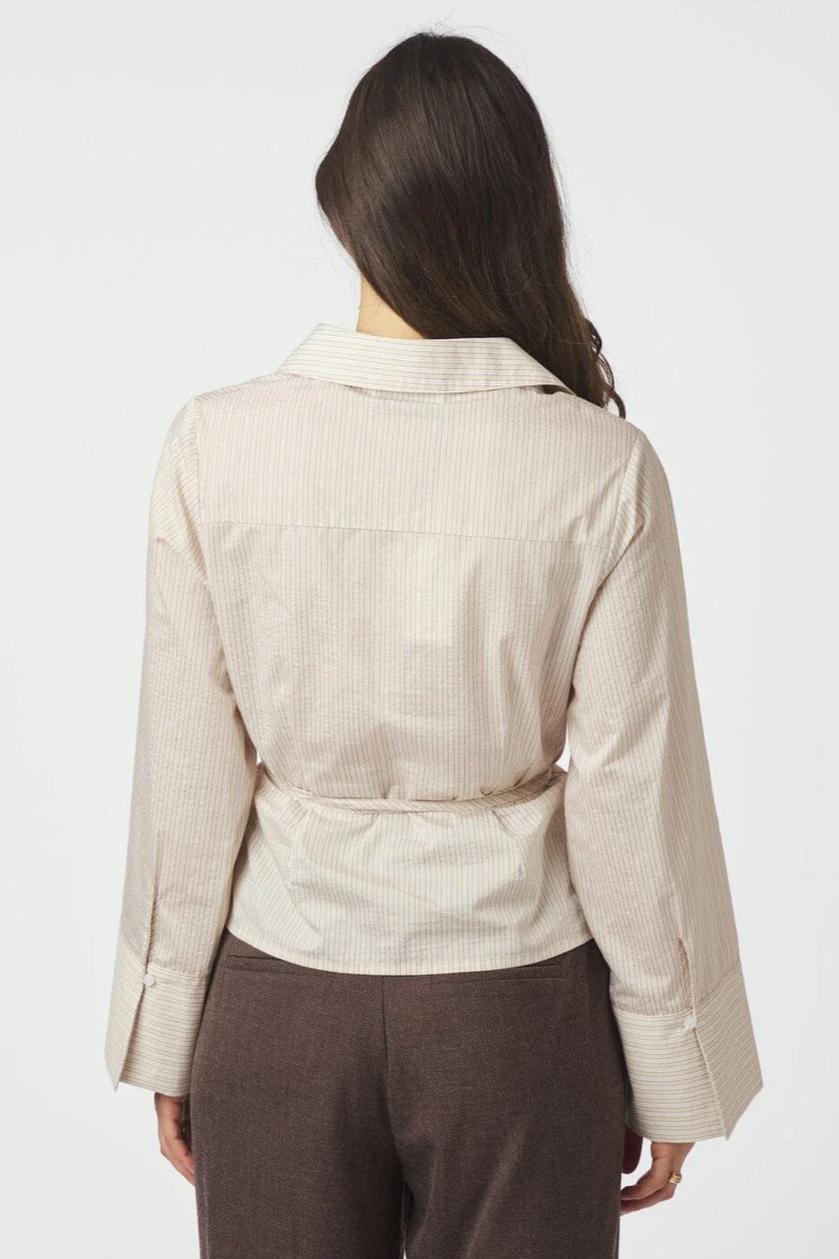 Neo Noir - Clarida Rose Stripe Shirt 166504 - 191 - Light Yellow - Image 7