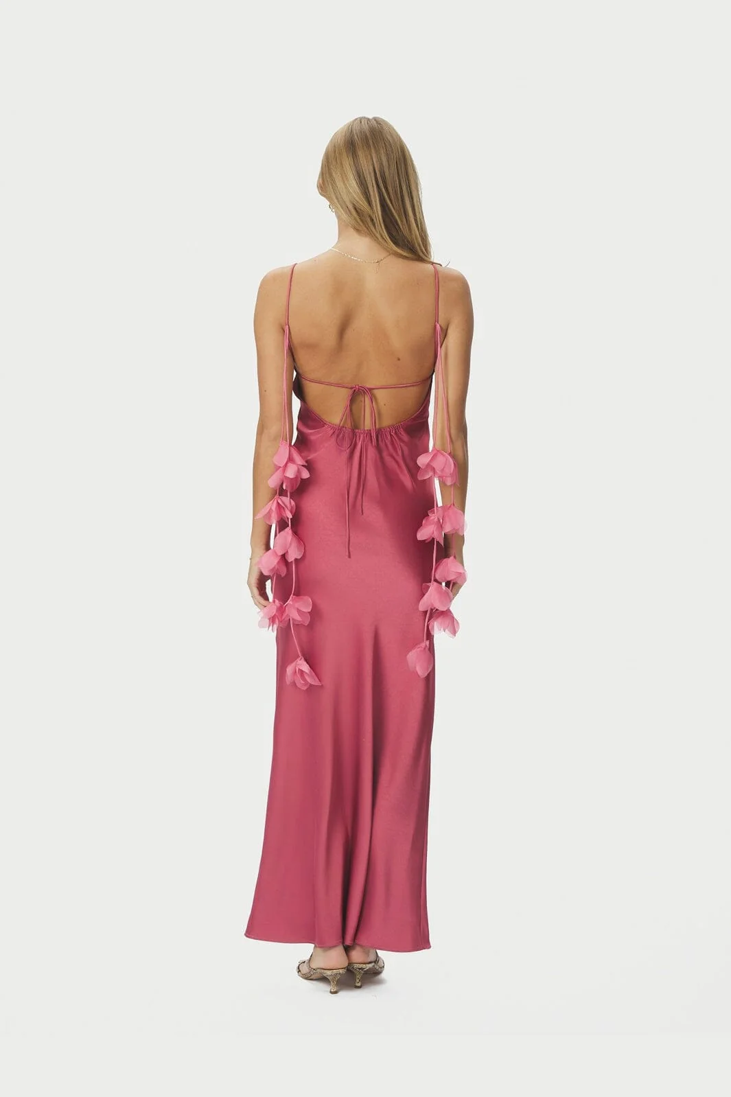 Neo Noir - Colly Heavy Sateen Dress 166978 - 430 - Cherry Pink - Image 8