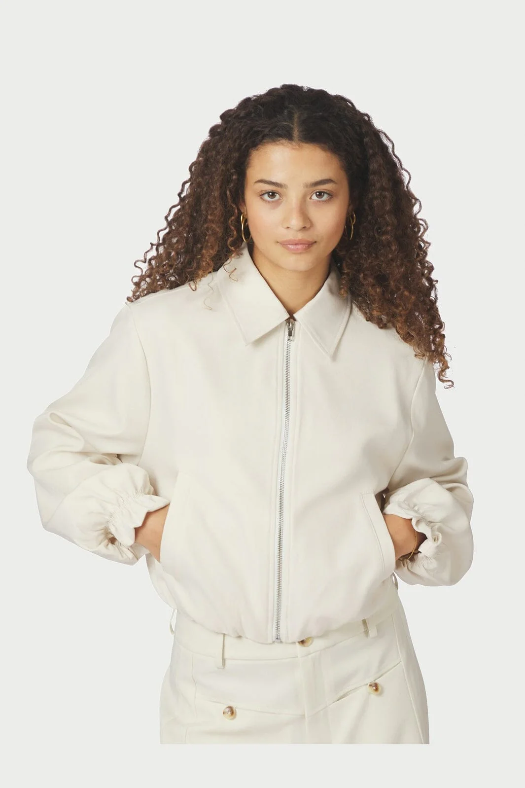 Neo Noir - Denielle Structure Jacket 168514 - 121 - Off White - Image 2