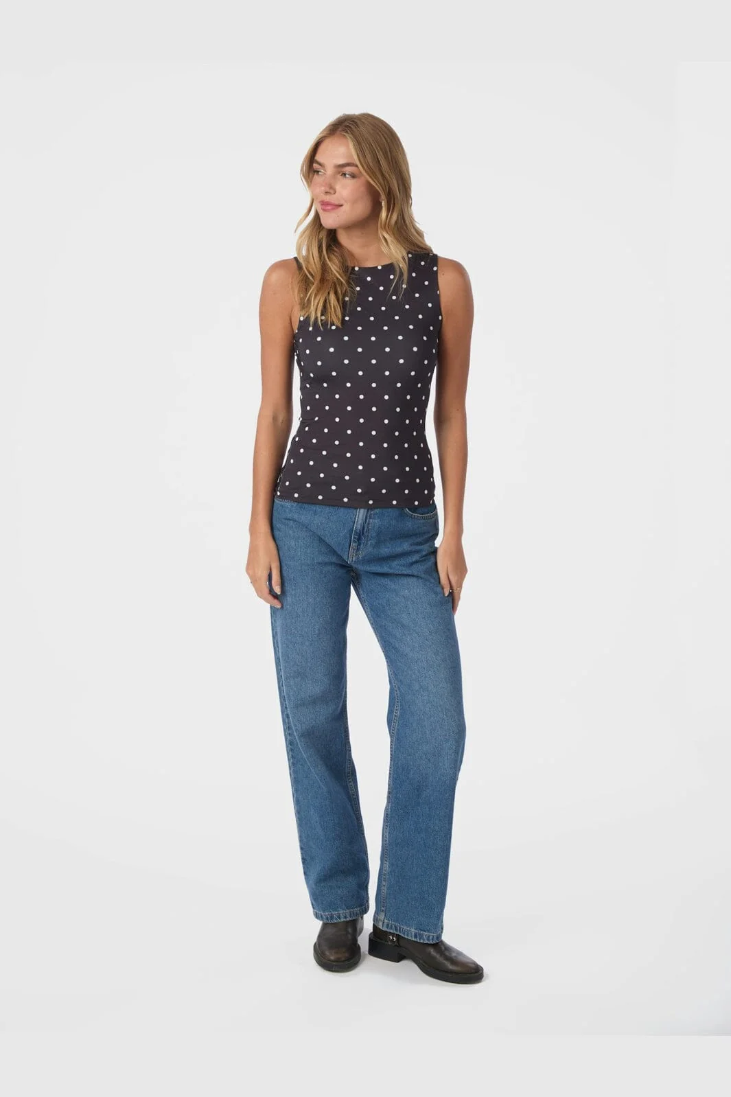 Neo Noir - Ditty Jersey Dot Top 167487 - 100 - Black - Image 6