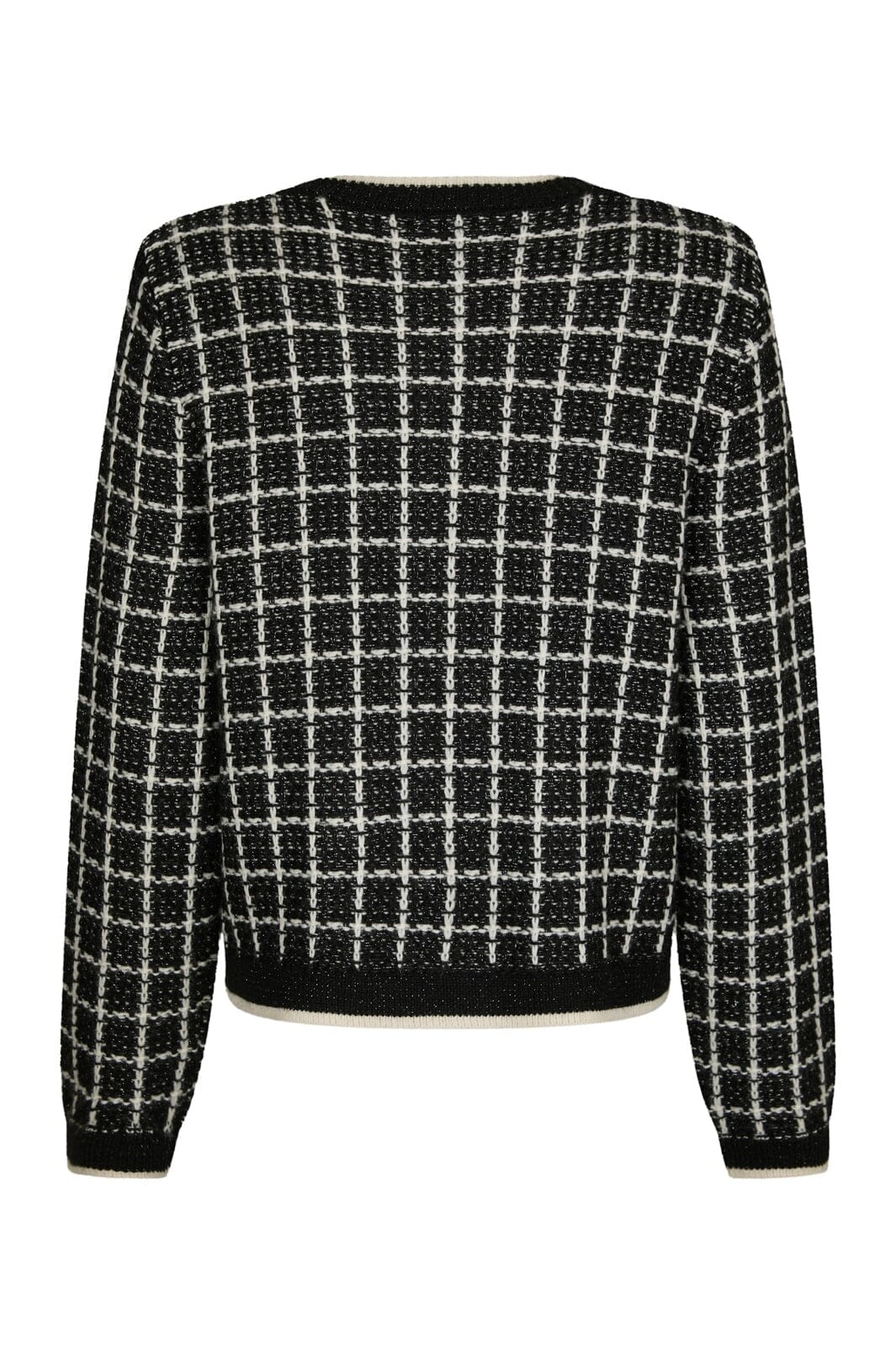Neo Noir - Doro Stitch Knit Cardigan 164513 - 100 - Black - Image 6