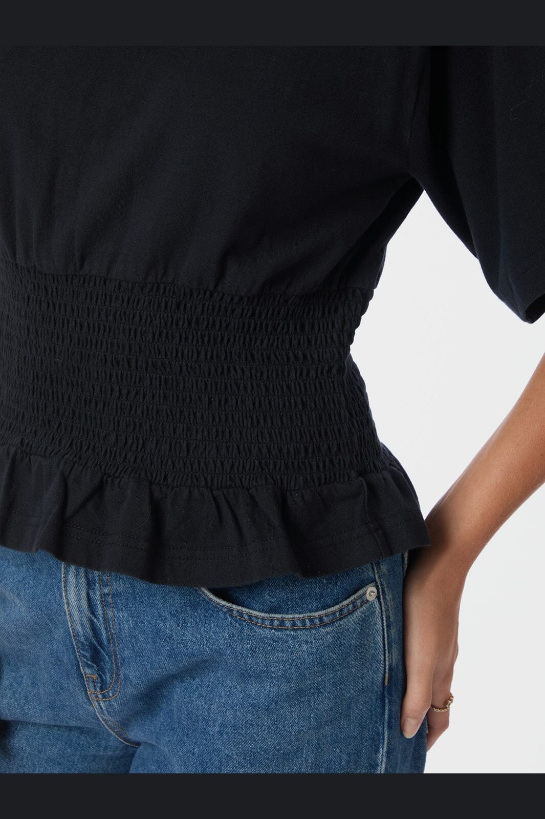 Neo Noir - Dray Boxy Smock Tee 165720 - 141 - Navy - Image 7