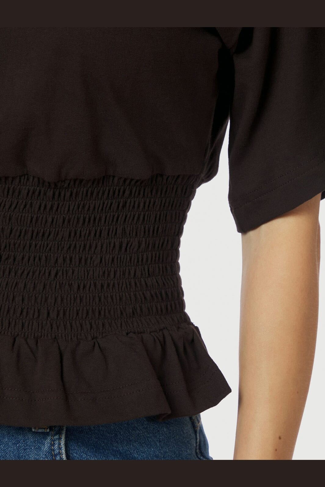 Neo Noir - Dray Boxy Smock Tee 165720 - 676 - Dark Brown - Image 6