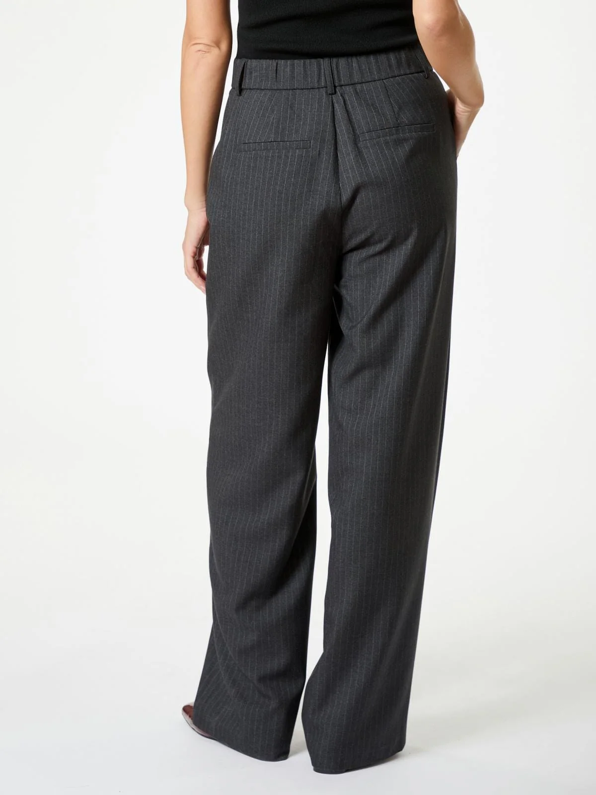Neo Noir - Emmett Pinstripe Pants - Antracit - Image 6