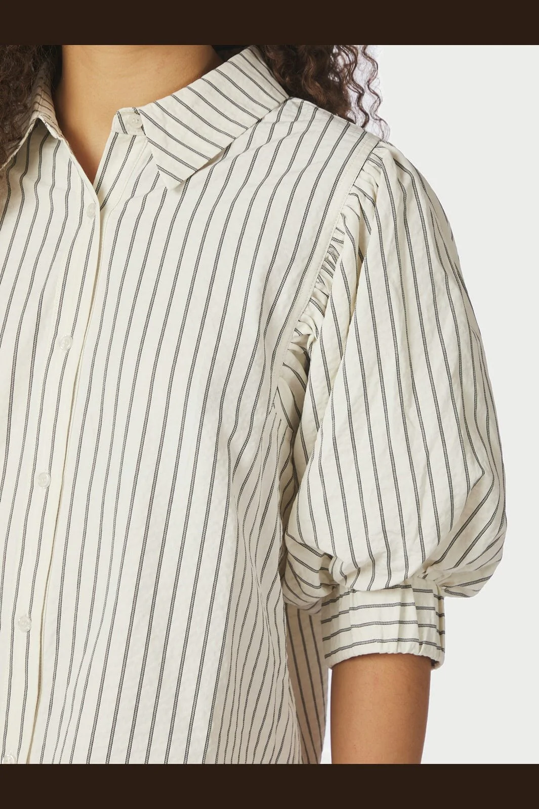 Neo Noir - Etta Slim Stripe Shirt 168663 - 121 - Off White - Image 6