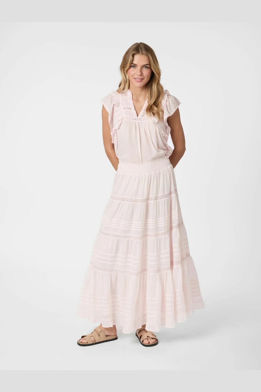 Neo Noir - Felicia S Voile Skirt 161872 - 754 - Light Pink - Image 5