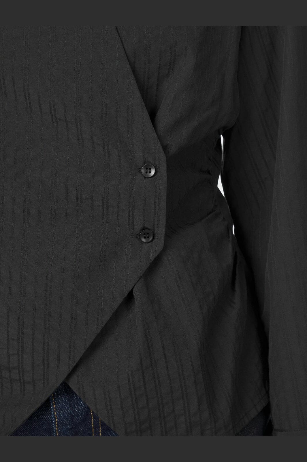 Neo Noir - Fenli Tone Stripe Shirt 167434 - 100 - Black - Image 5
