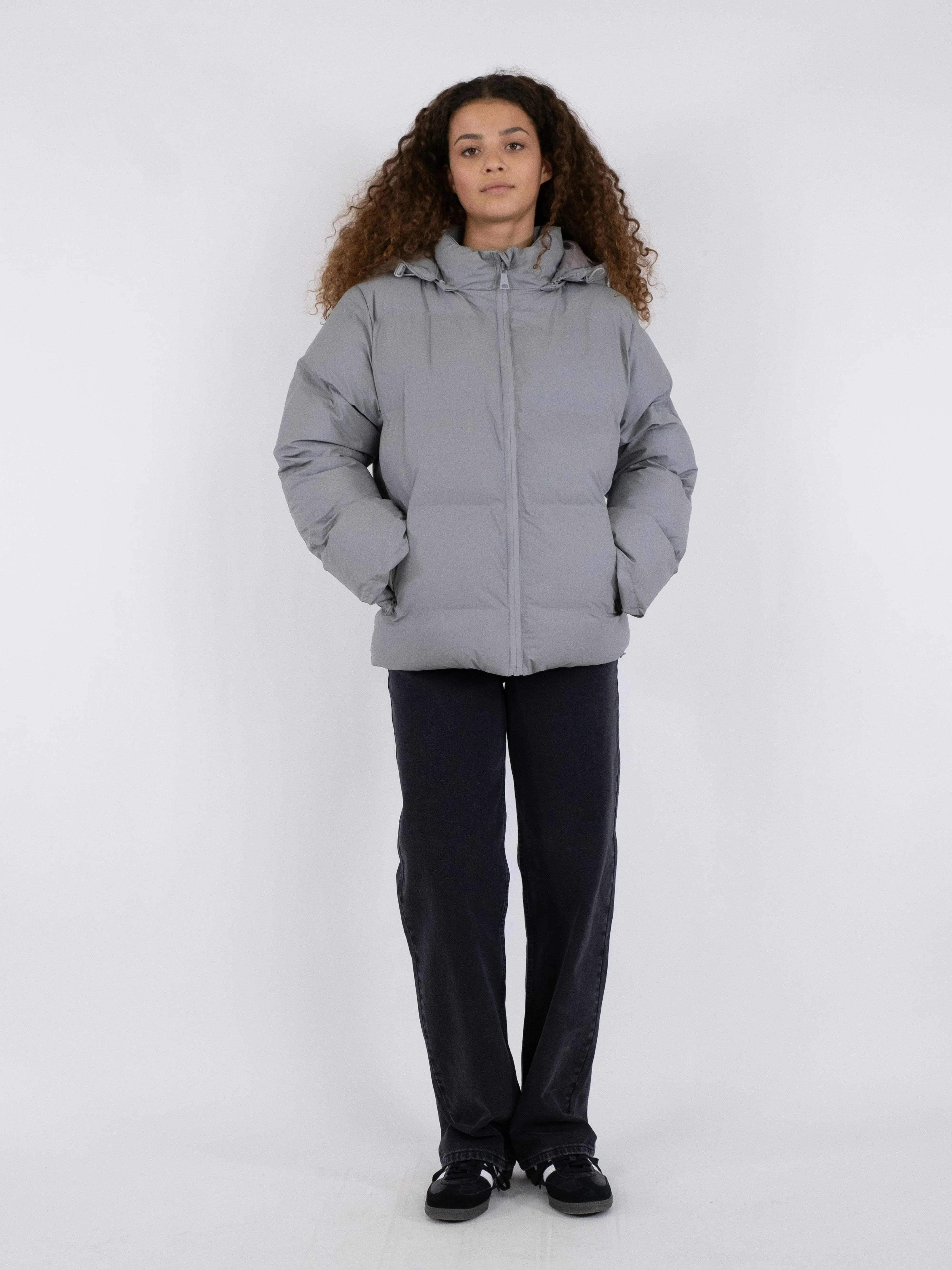 Neo Noir - Fox C Puffer Jacket - Light Grey - Image 7