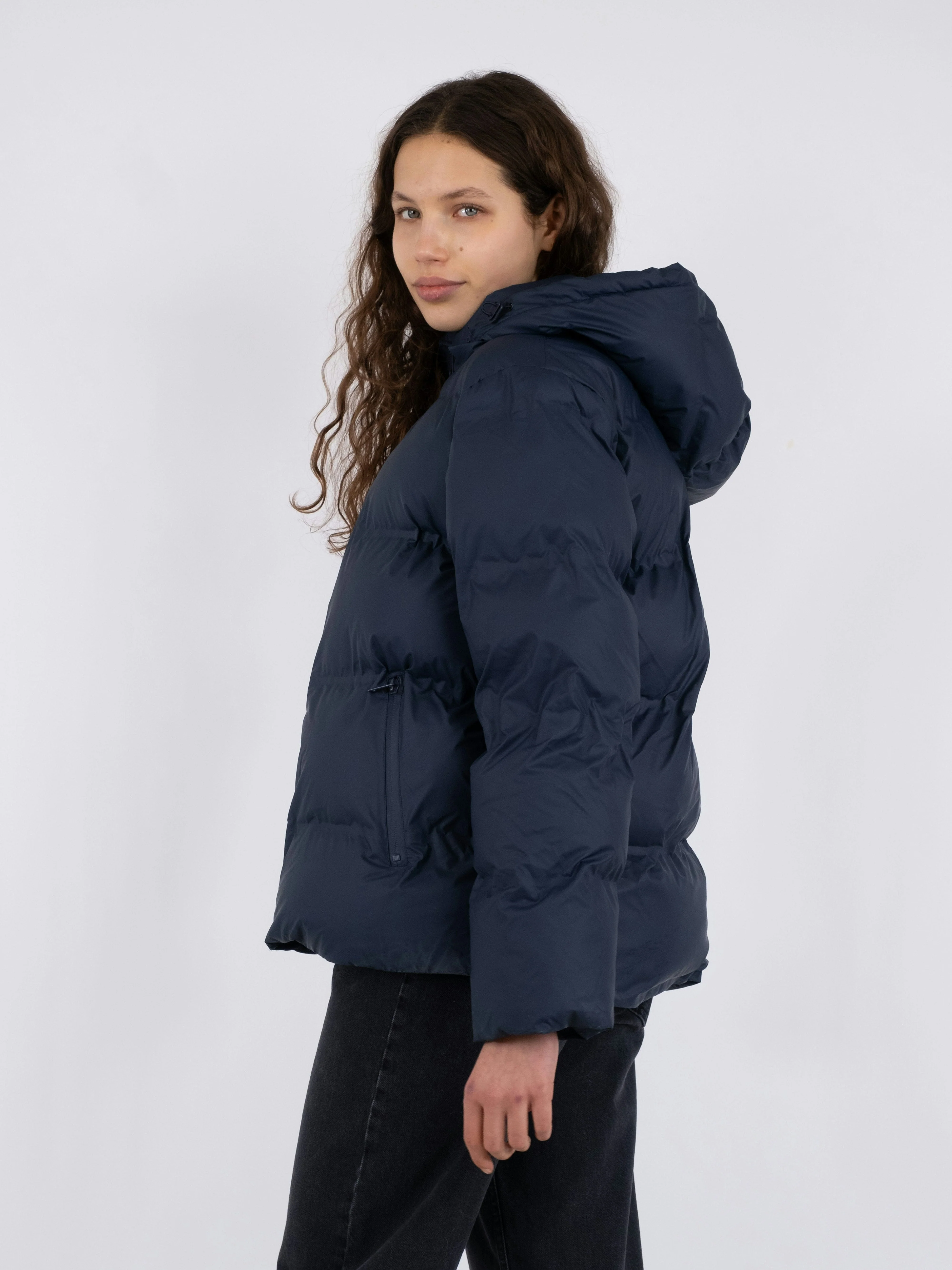 Neo Noir - Fox C Puffer Jacket - Navy - Image 8