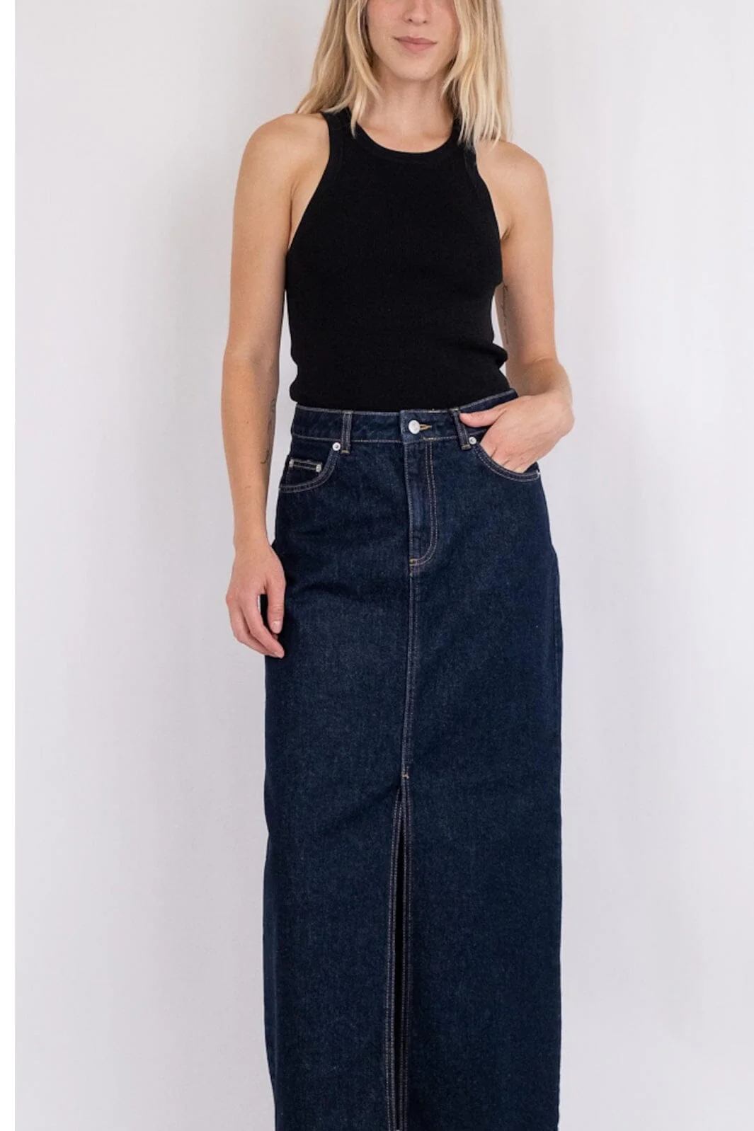 Neo Noir - Frankie D Skirt - Dark Blue - Image 4