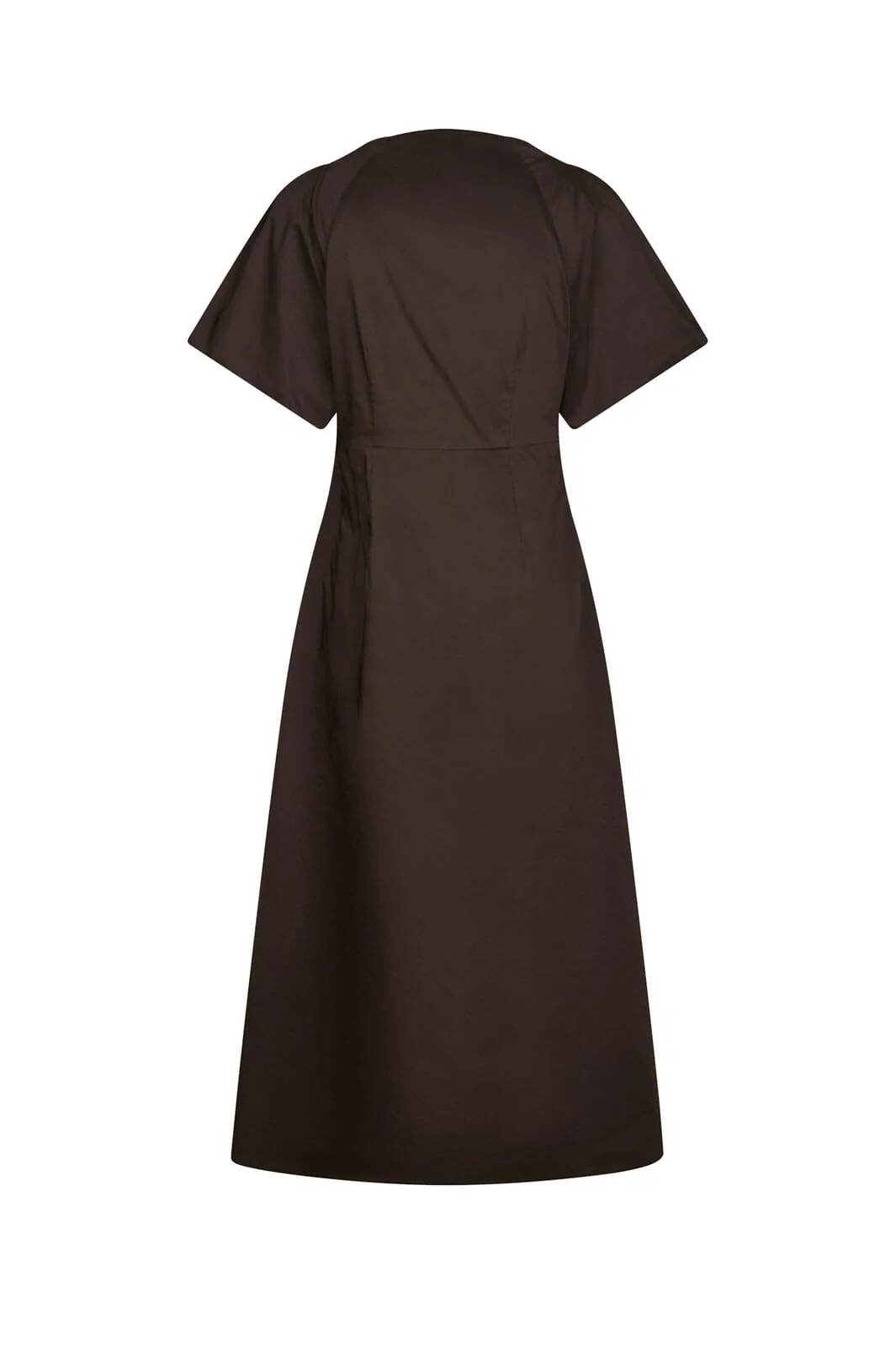 Neo Noir - Illana Poplin Dress 160660 - 584 - Chocolate Brown - Image 5