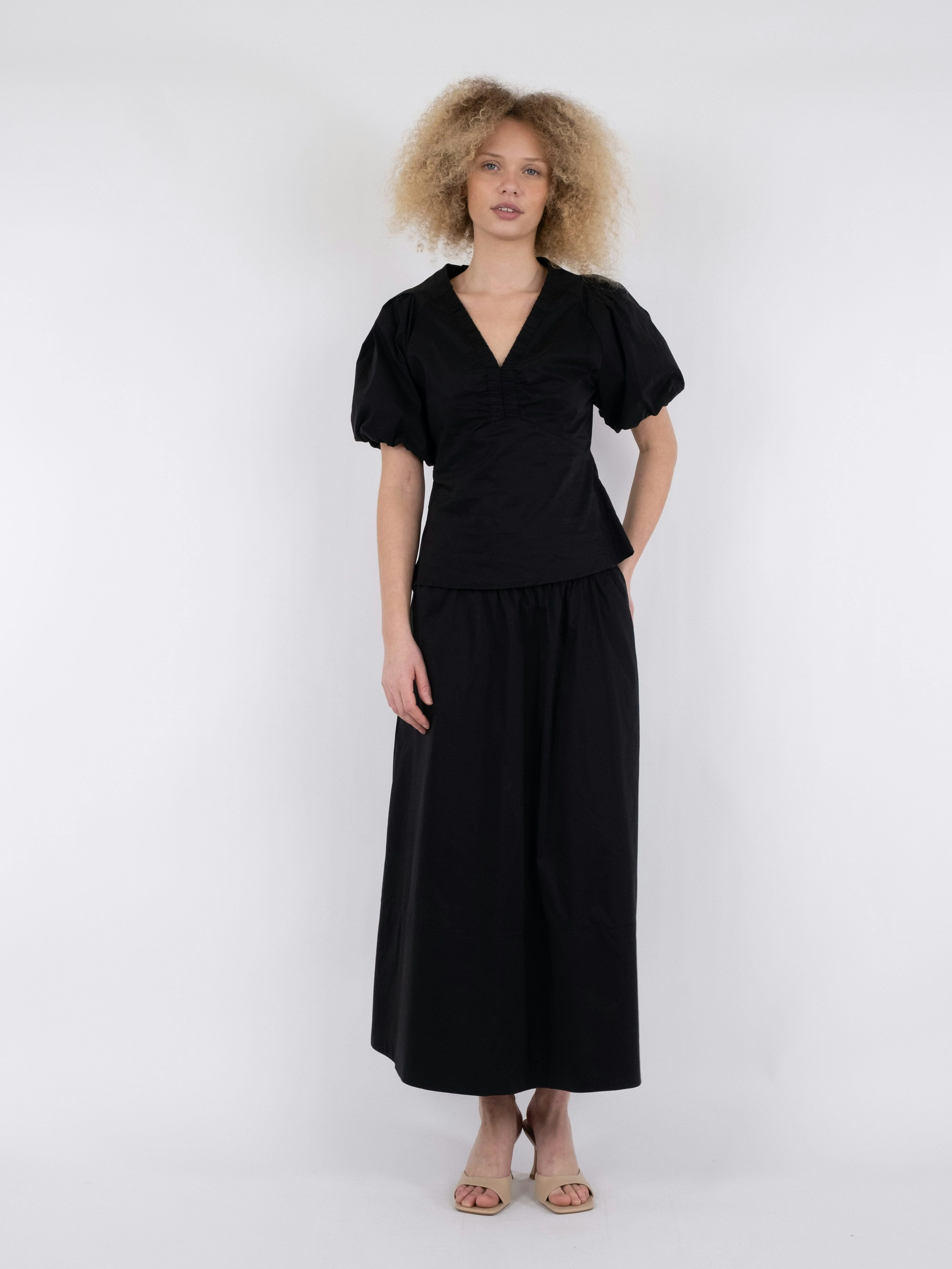 Neo Noir - Irina Poplin Blouse - Black - Image 4