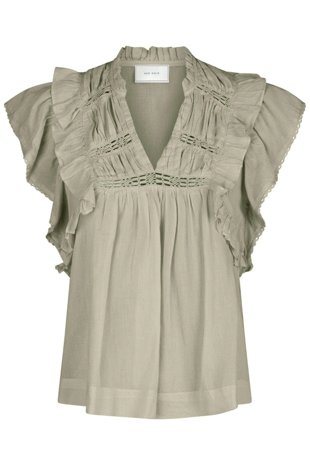 Neo Noir - Jayla S Voile Top 159881 - 627 - Smoke Green - Image 2