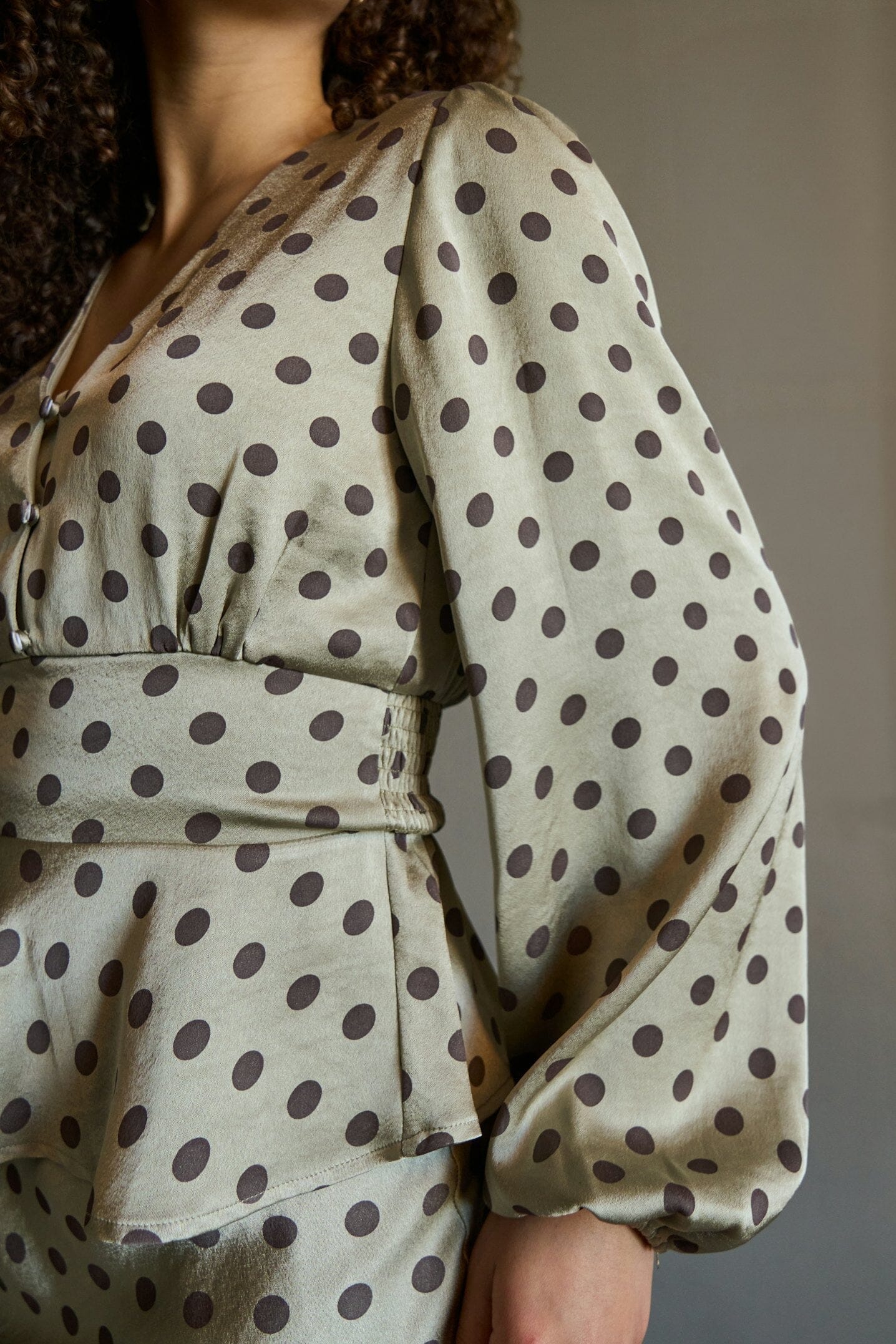 Neo Noir - Jellima Dotted Blouse 167743 - 236 - Pistachio - Image 4