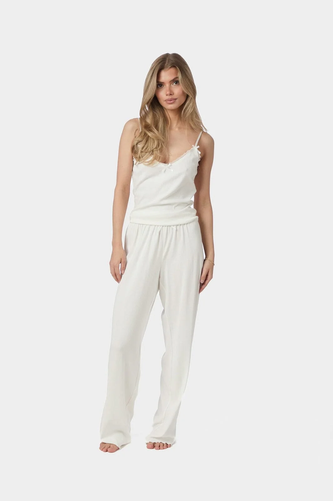 Neo Noir - Joya Pointelle Top 167796 - 121 - Off White - Image 3