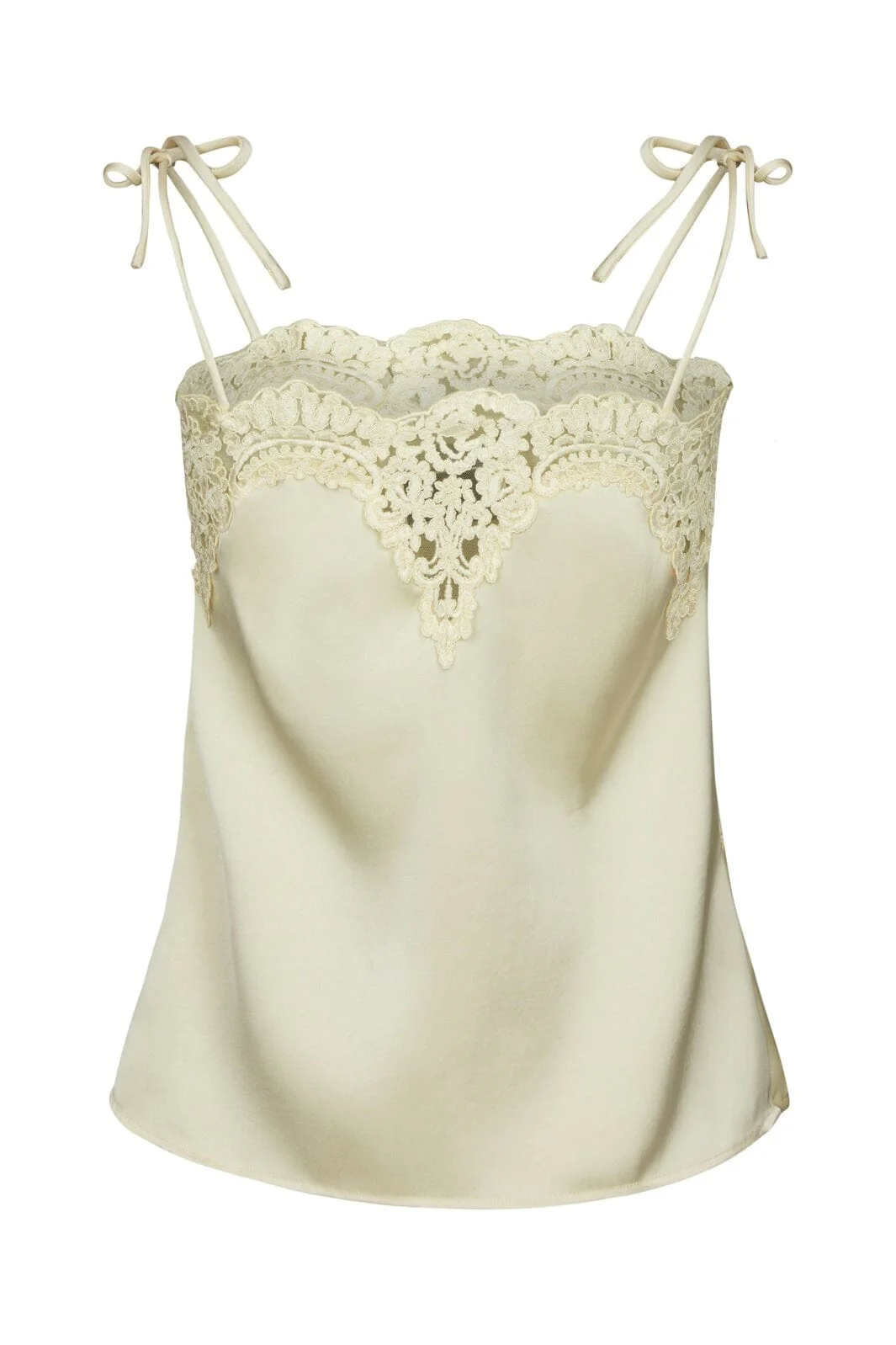 Neo Noir - Kaela Heavy Sateen Lace Top 168290 - 191 - Light Yellow - Image 3