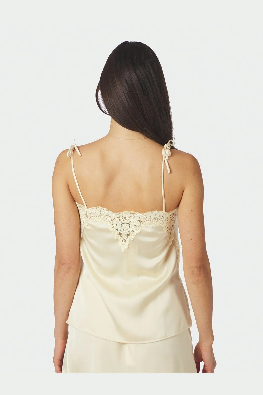Neo Noir - Kaela Heavy Sateen Lace Top 168290 - 191 - Light Yellow - Image 7
