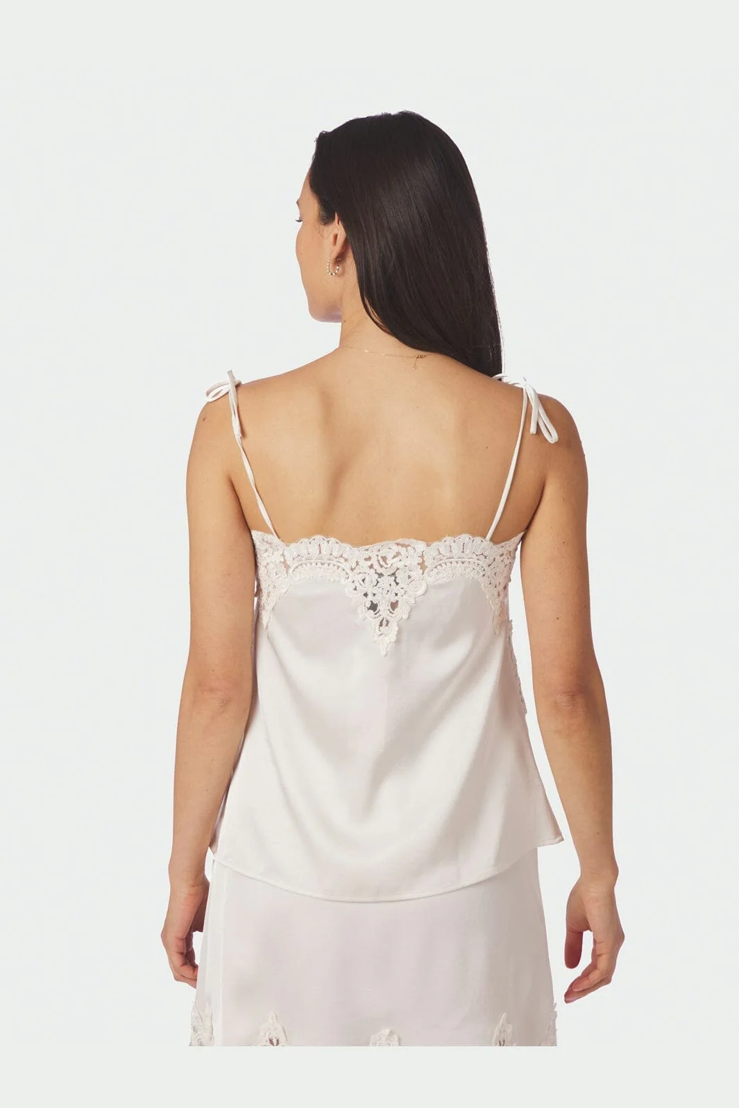Neo Noir - Kaela Heavy Sateen Lace Top 168290 - 621 - Pearl - Image 4