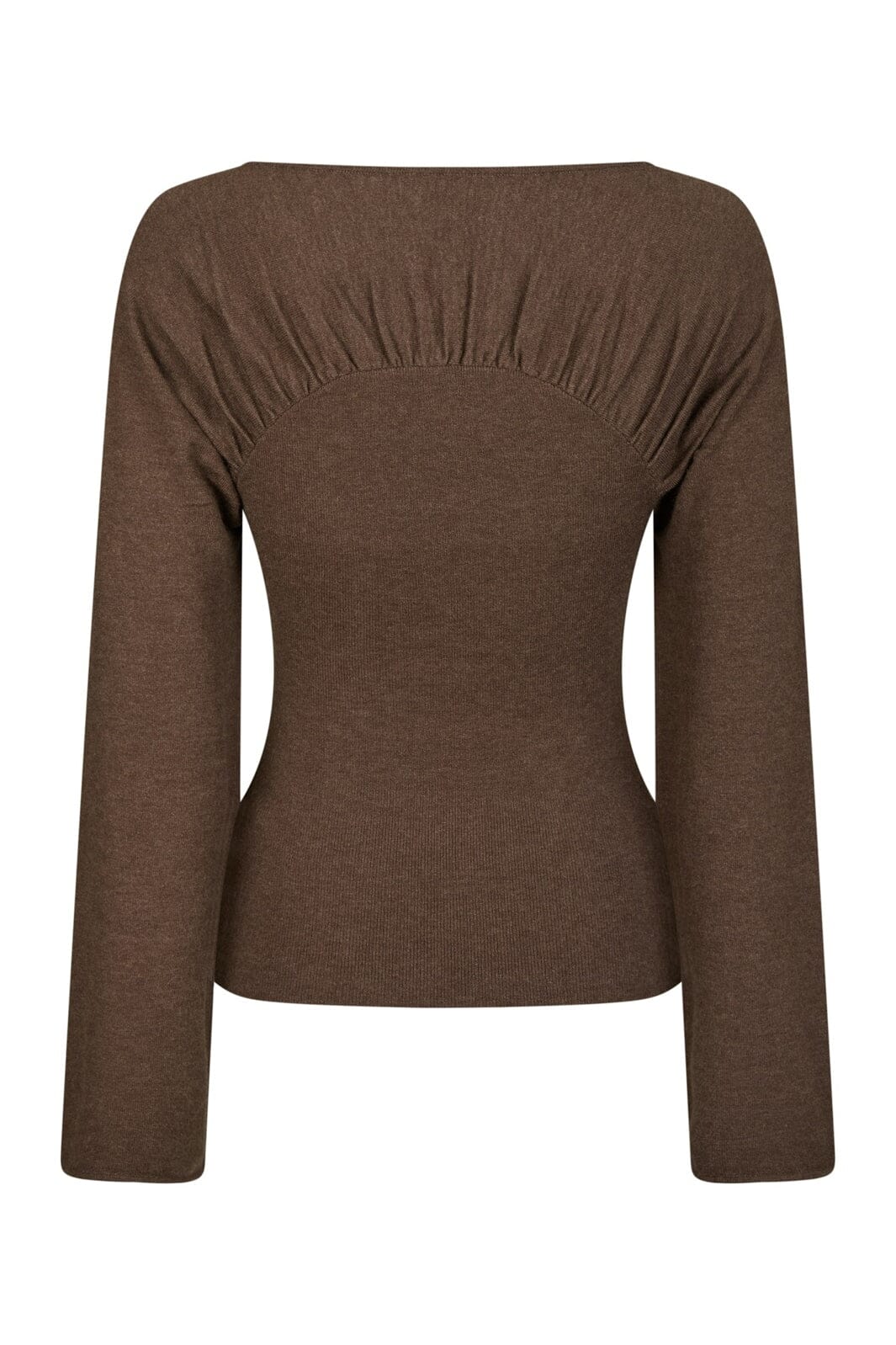 Neo Noir - Kaiba Knit Blouse 166875 - 205 - Brown Melange - Image 7