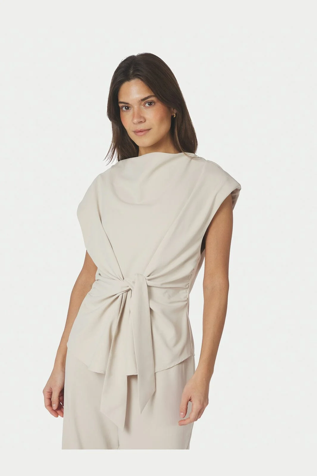 Neo Noir - Katarim Crepe Top 168938 - 124 - Ivory - Image 6