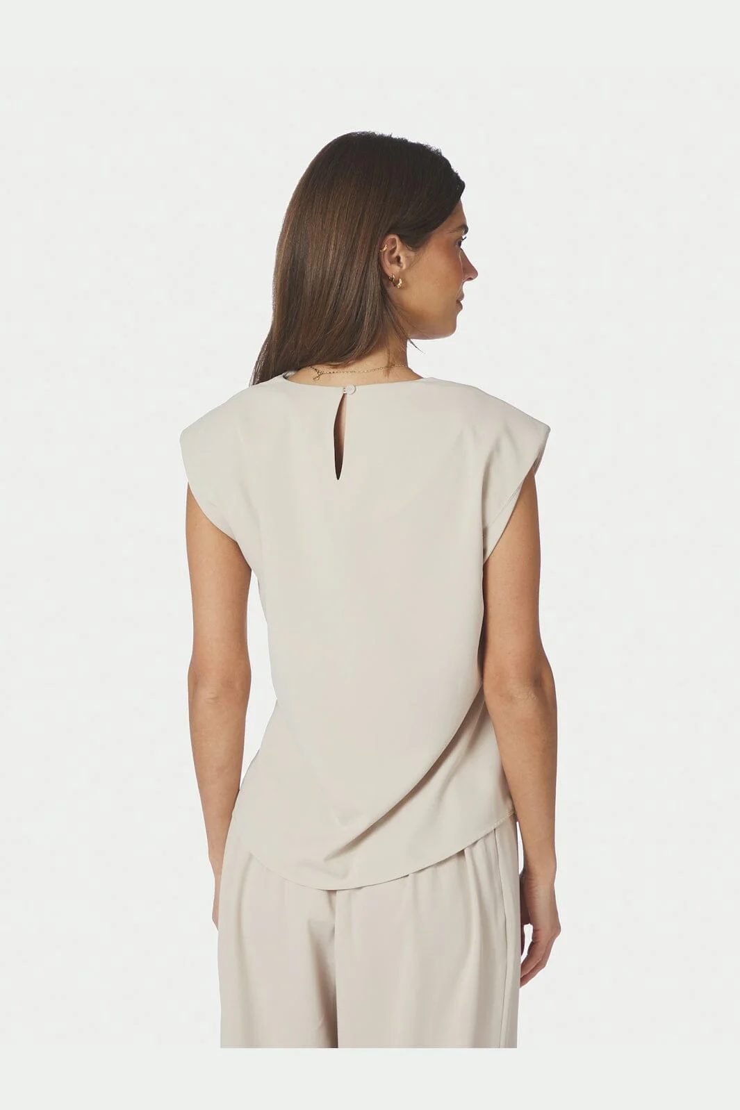 Neo Noir - Katarim Crepe Top 168938 - 124 - Ivory - Image 7