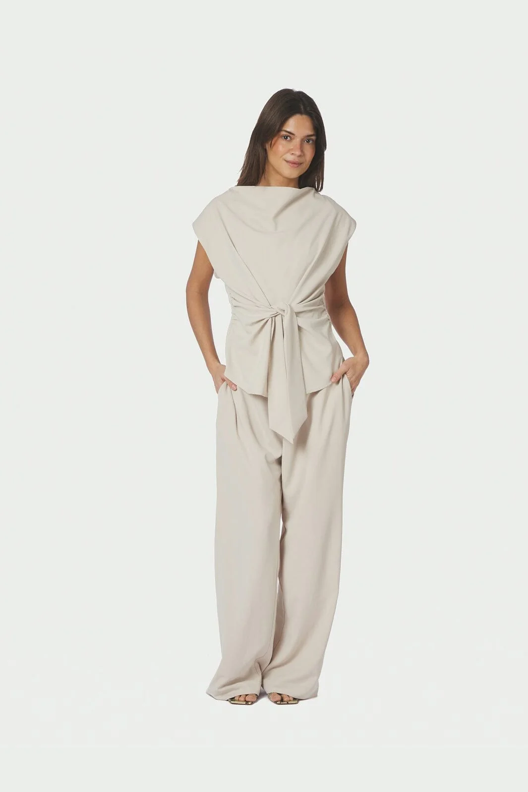 Neo Noir - Katarim Crepe Top 168938 - 124 - Ivory - Image 8