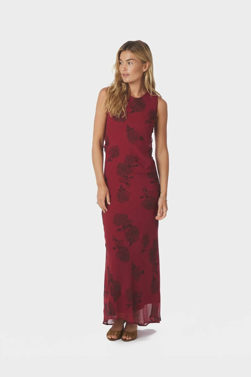 Neo Noir - Kelsa Rose Dress 167233 - 321 - Dark Red - Image 5