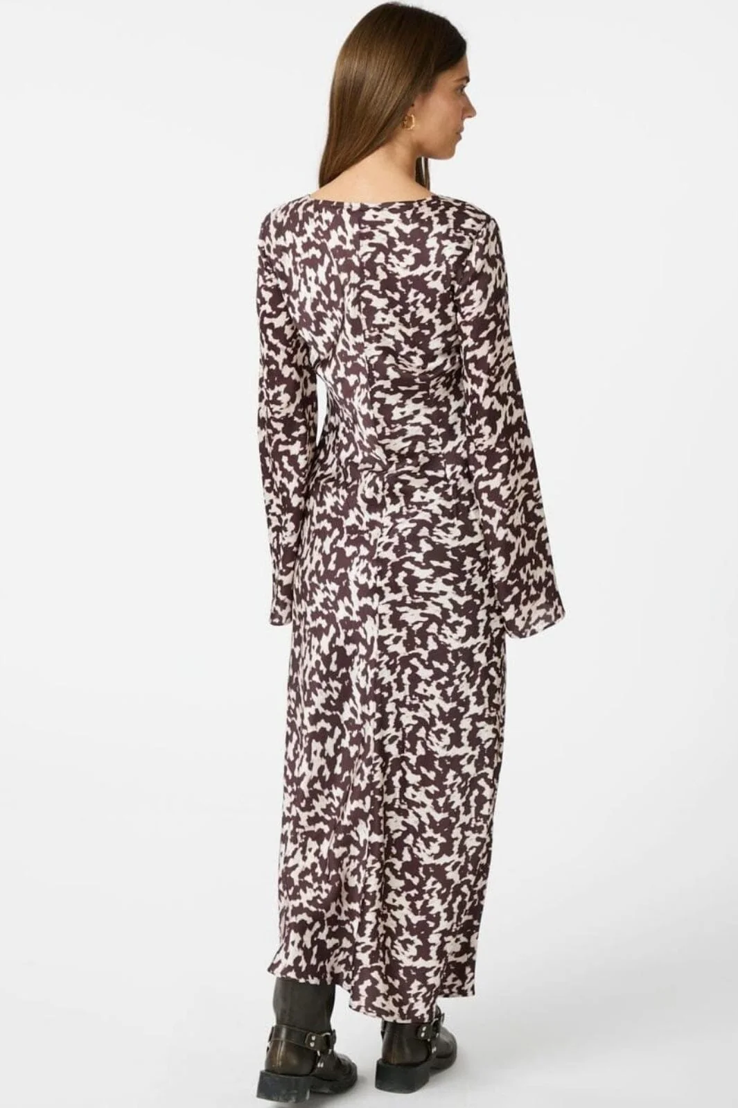 Neo Noir - Krisha Graphic Fade Dress 164344 - Chocolate Brown - Image 6