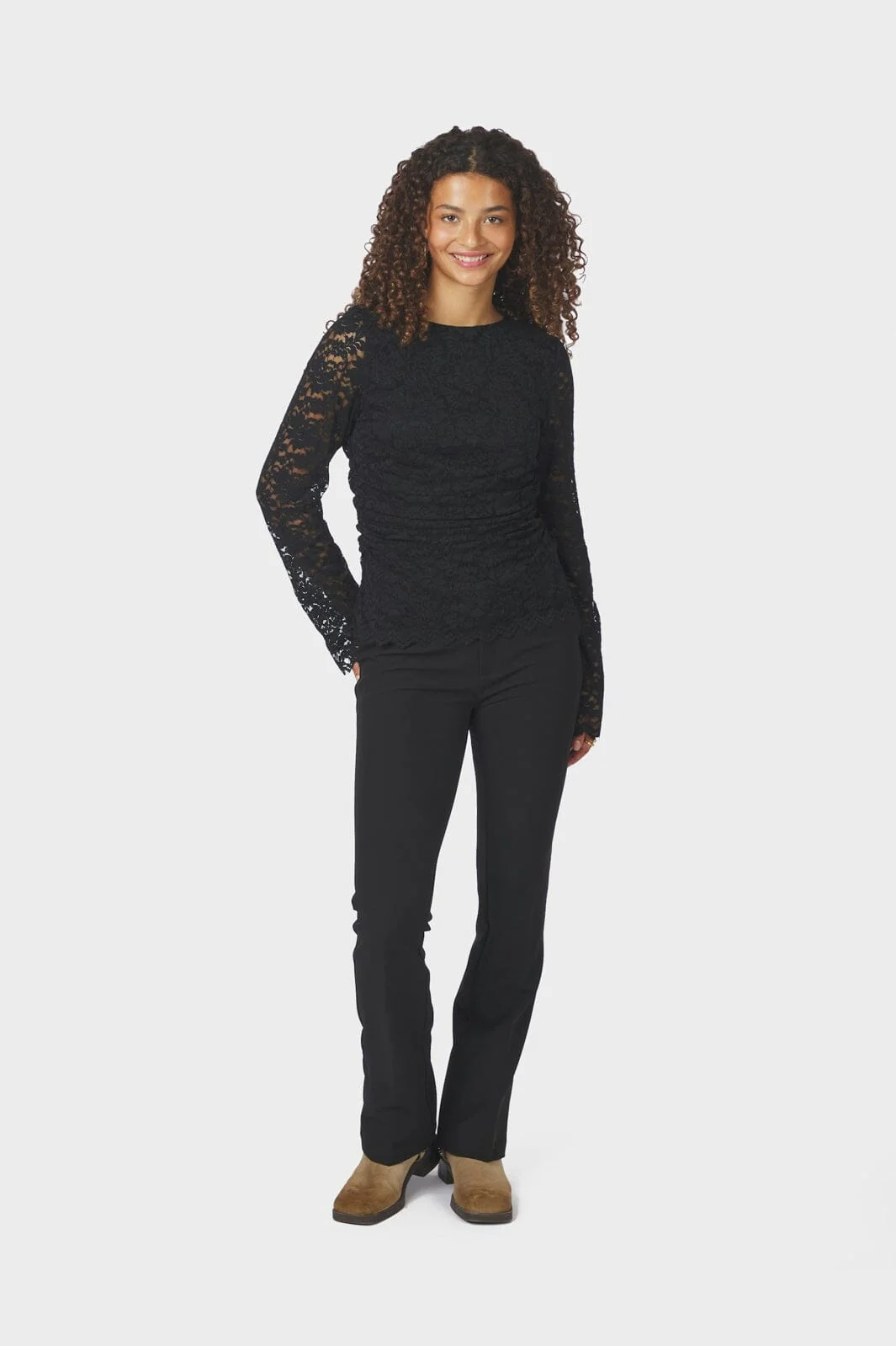 Neo Noir - Lenida Lace Blouse 166833 - 100 - Black - Image 4