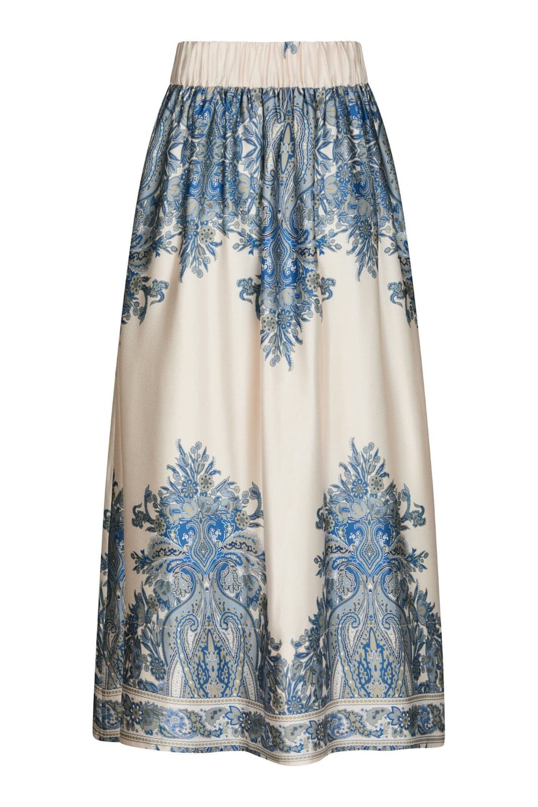 Neo Noir - Lenni Paisley Border Skirt 166205 - 348 - Ash Blue - Image 3