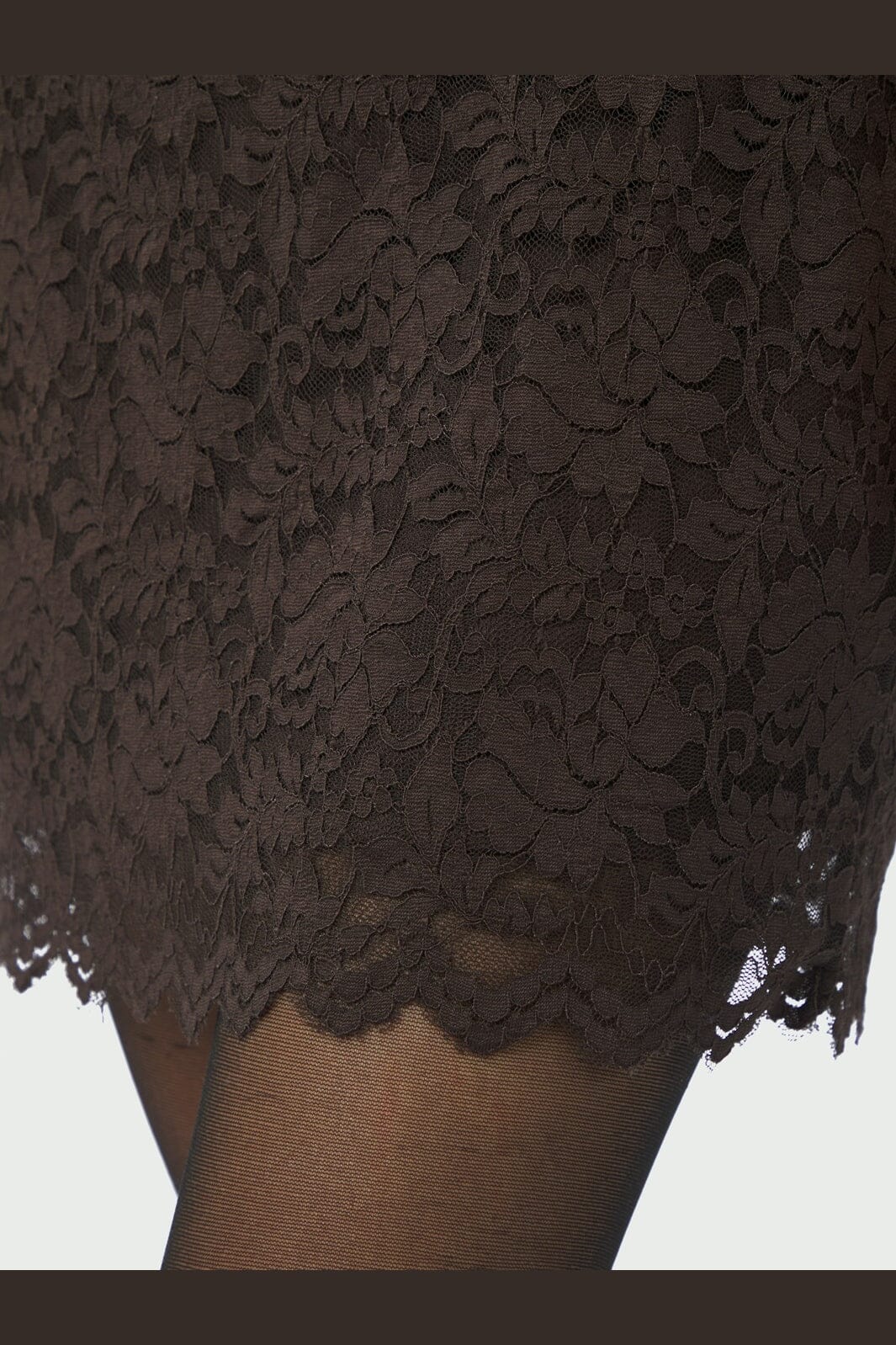 Neo Noir - Lizette Laceflower Dress 166638 - 584 - Chocolate Brown - Image 7