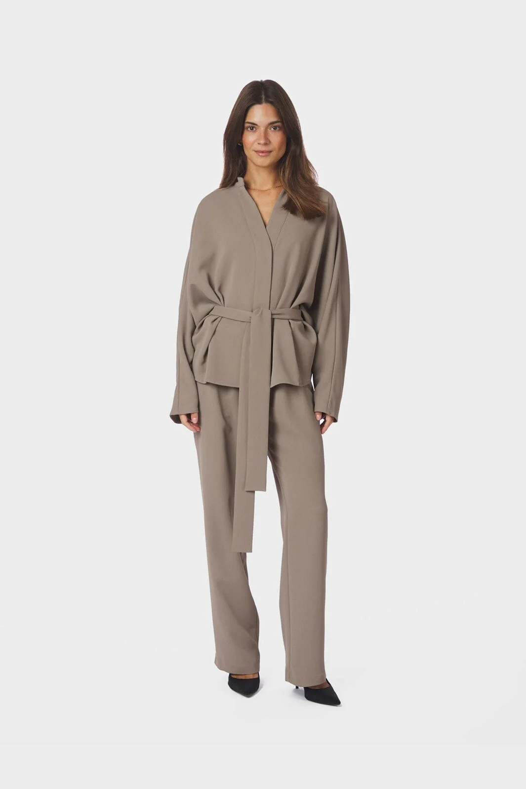 Neo Noir - Lunet Crepe Pants 168084 - 214 - Taupe - Image 6