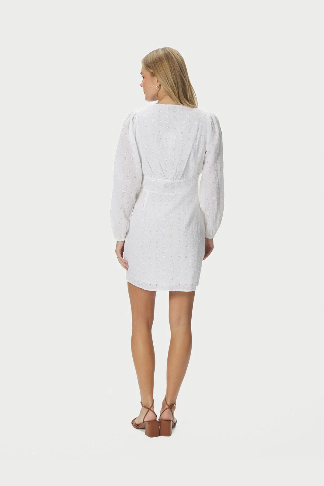 Neo Noir - Mabel Embroidery Dress 168428 - 120 - White - Image 4