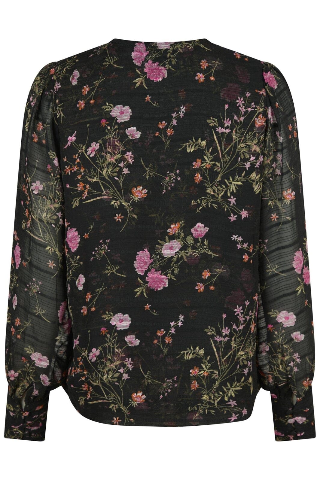 Neo Noir - Mahra Flower Print Blouse - Black - Image 2