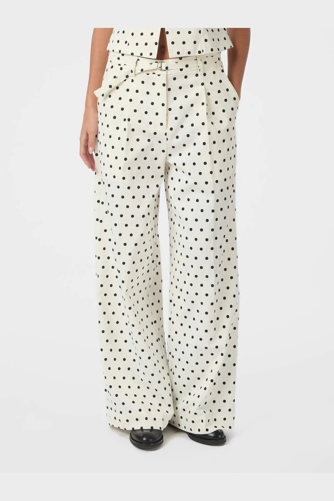 Neo Noir - Malba Dot Pants 167395 - 120 - White - Image 5