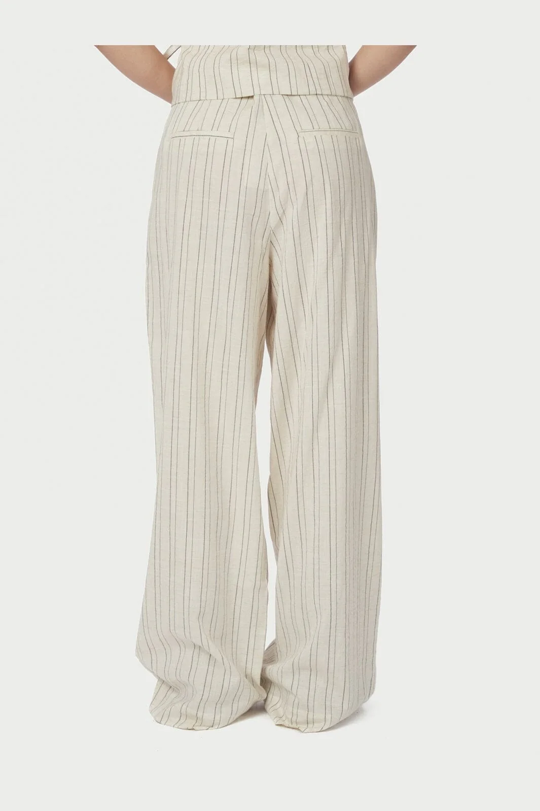 Neo Noir - Malba Stripe Pants 167887 - 815 - Natural - Image 5