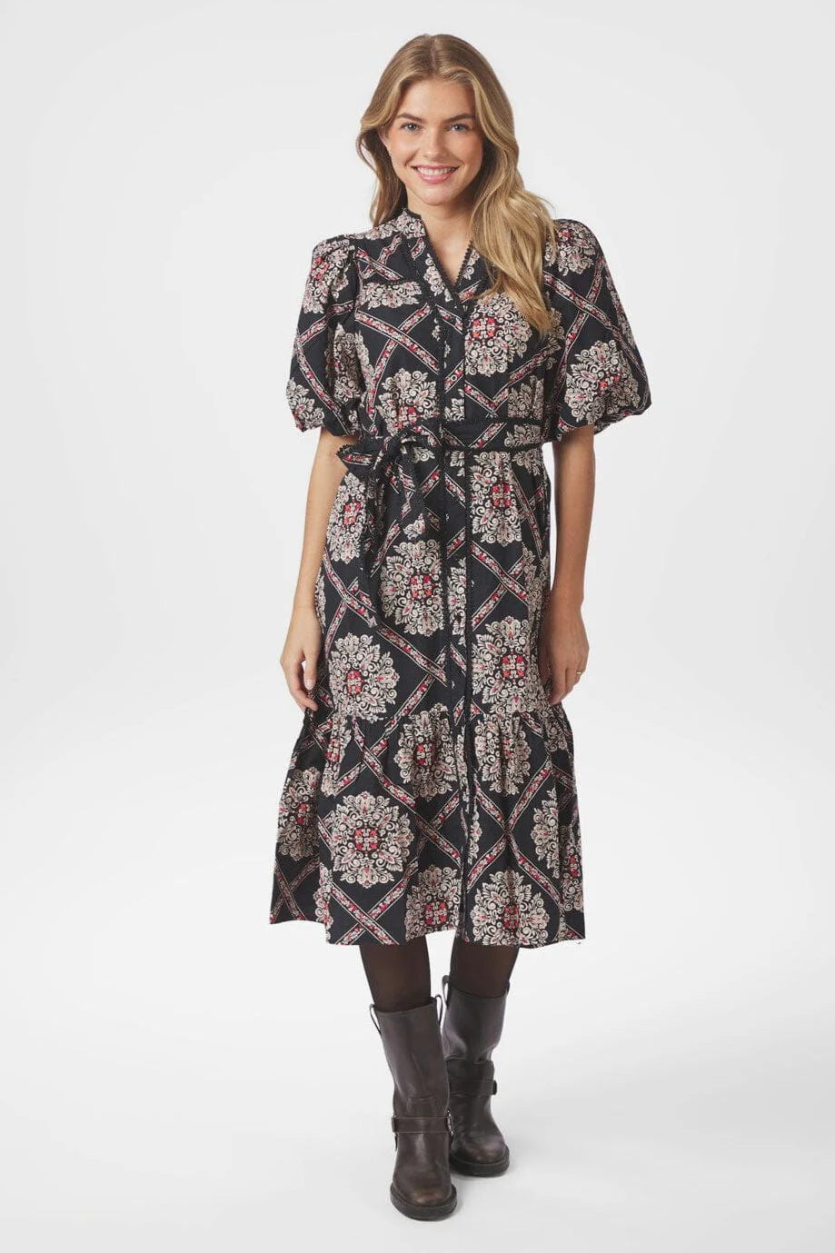 Neo Noir - Margarita Pure Boho Dress 166783 - 100 - Black - Image 4