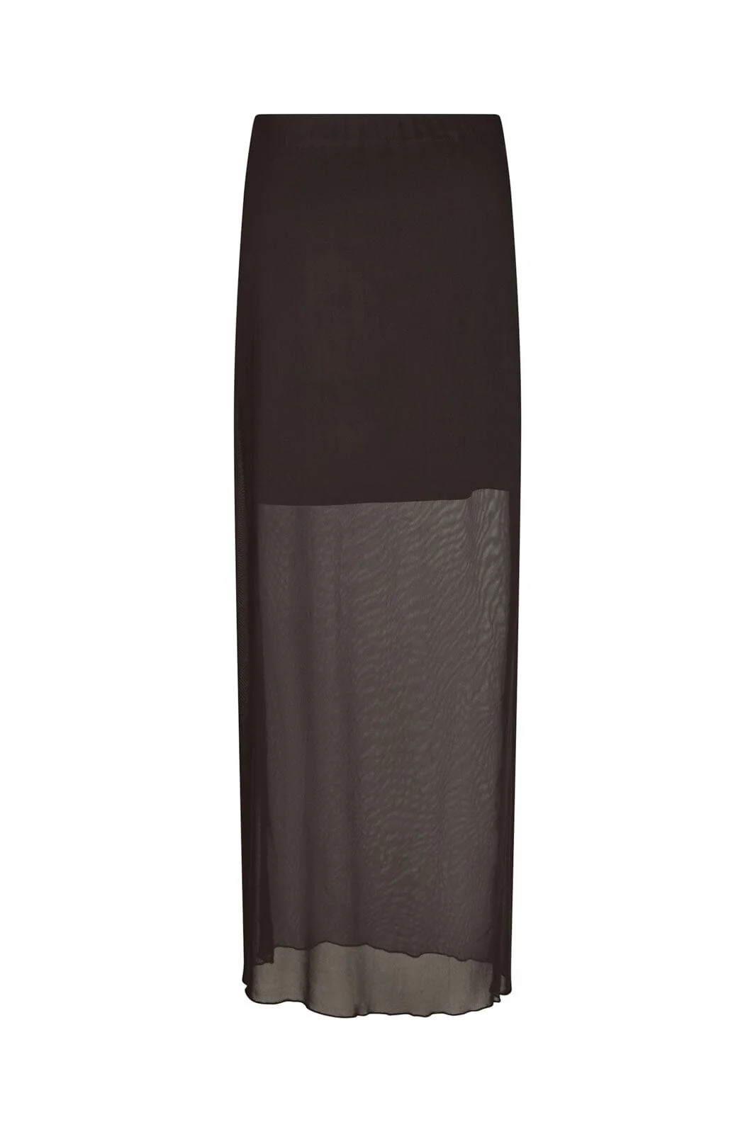 Neo Noir - Marlise Mesh Skirt 166014 - 676 - Dark Brown - Image 4