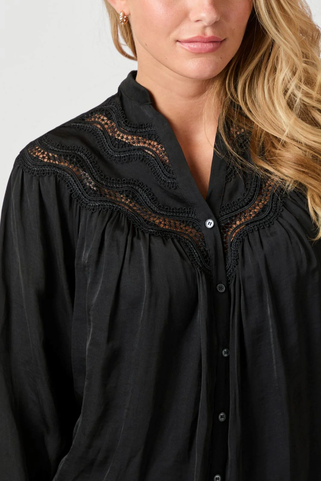 Neo Noir - Minnie Deco Blouse 163724 - Black - Image 5