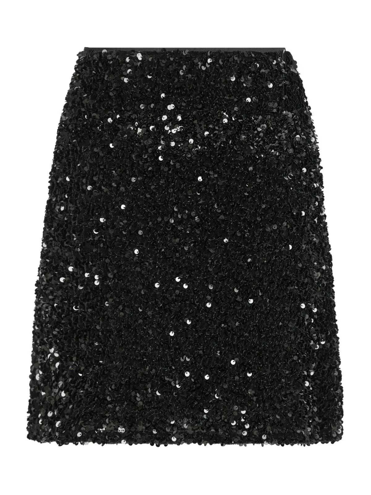 Neo Noir - Miva Velvet Sequins Skirt - Black - Image 4