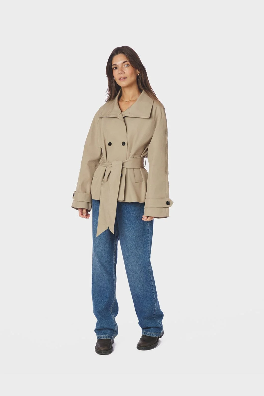Neo Noir - Munet Trench Jacket 167384 - 213 - Sand - Image 4