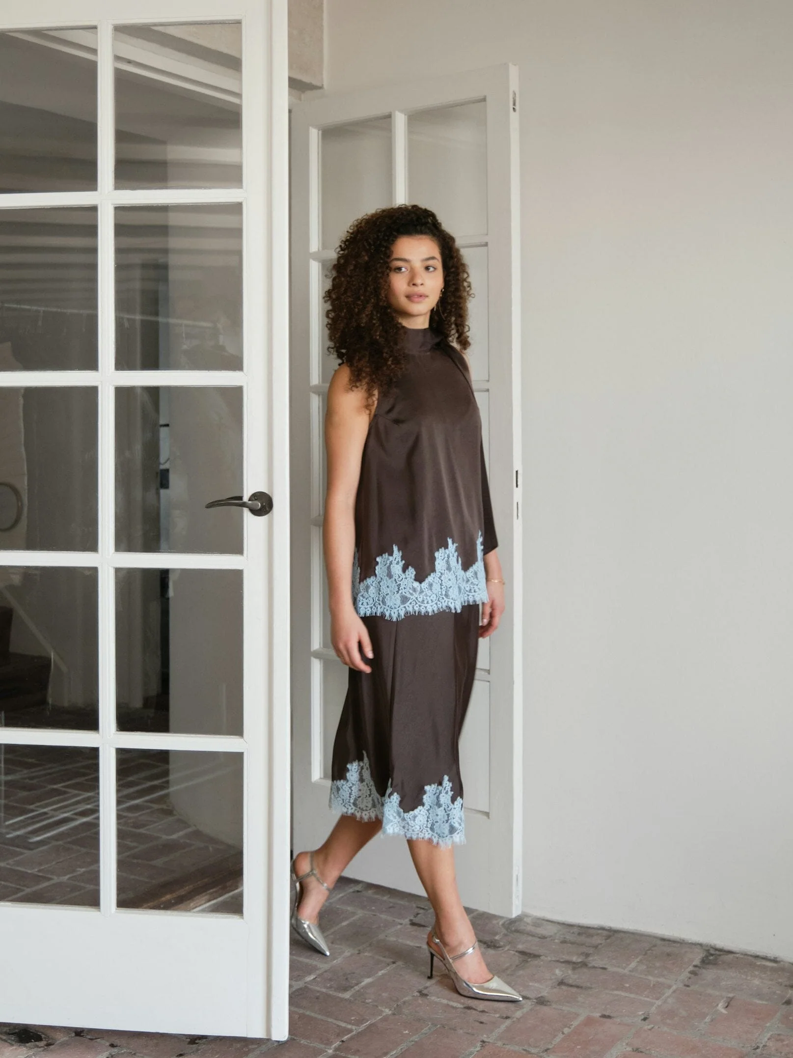 Neo Noir - Lorenz Lace Top 167826 - 676 - Dark Brown - Image 8