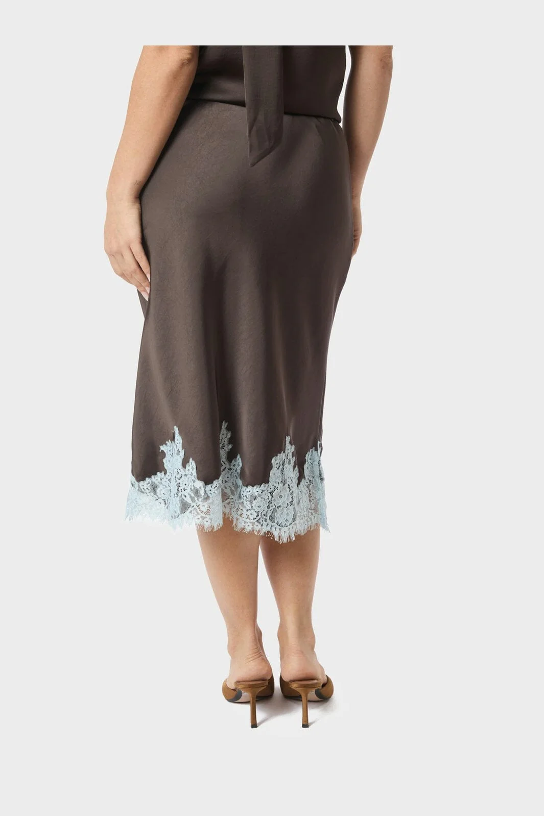 Neo Noir - Naira Lace Skirt 167839 - 676 - Dark Brown - Image 6