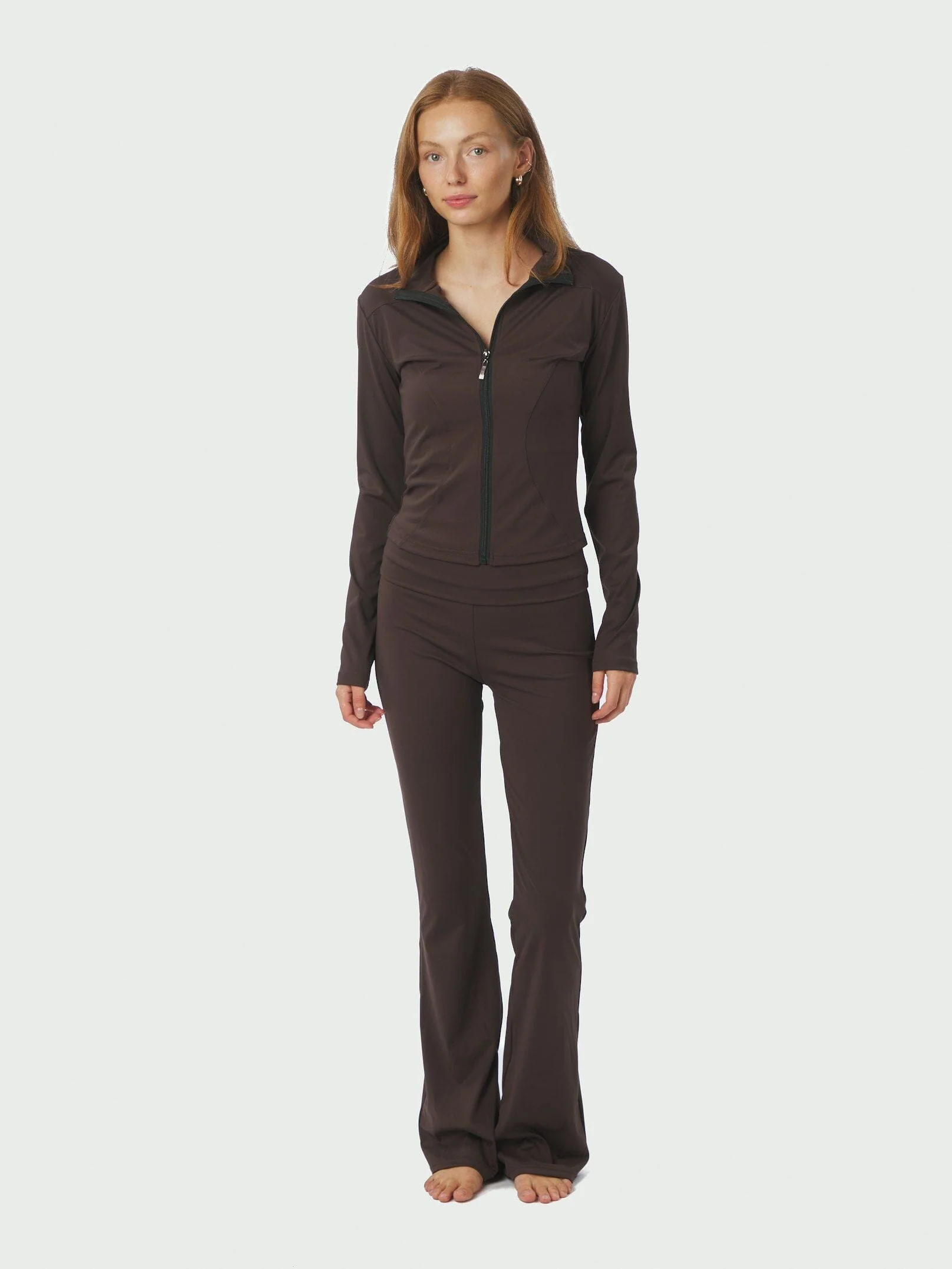 Neo Noir - Nolana Zip Blouse 167175 - 584 - Chocolate Brown - Image 5